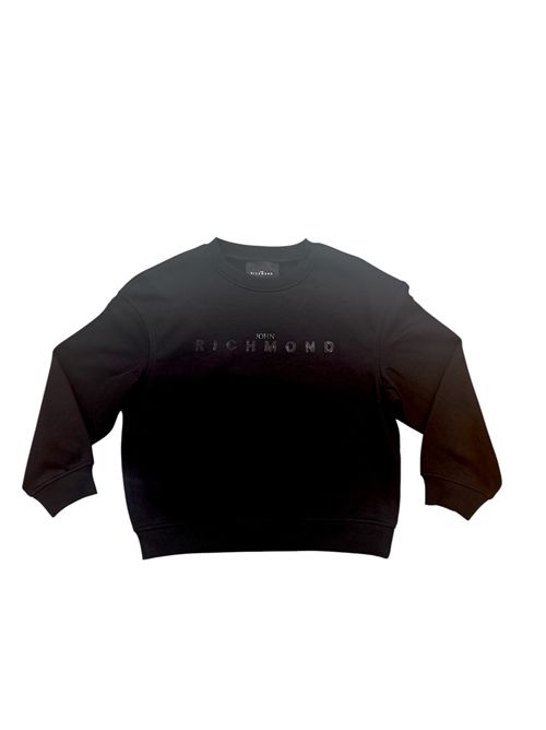 Felpa logo nera RICHMOND | RGP26010FENERO