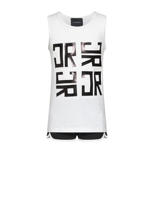 Completo bianco nero RICHMOND | RGP26016BIANCO NERO