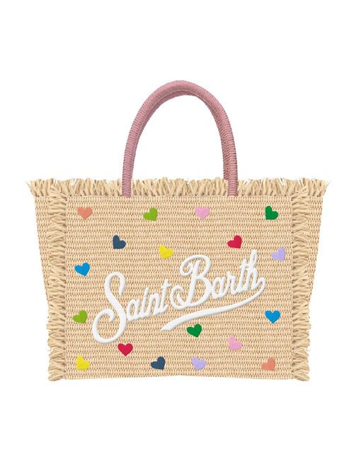 Borsa Colette Straw SAINT BARTH | COLETTE STRAW N MINI HEARTSUNICO