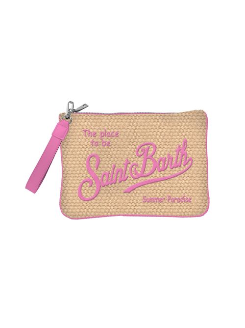 Pochette Parisienne rosa SAINT BARTH | PARISIENNE STRAW  1121ROSA