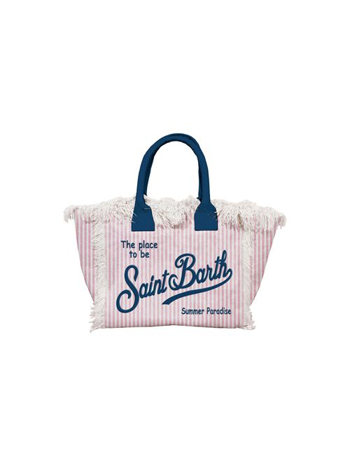Borsa Vanity mini stripes SAINT BARTH | VANITY MINI STRIPES S V 21ROSA