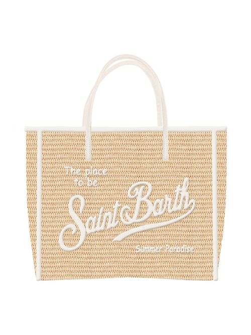 Borsa Vivian bianca SAINT BARTH | VIVIAN MID STRAW 1110BIANCO