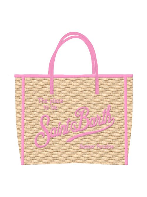 Borsa Vivian rosa SAINT BARTH | VIVIAN MID STRAW 1121ROSA