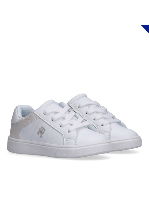 Sneakers bianca lacci TOMMY HILFIGER | 34229BIANCO