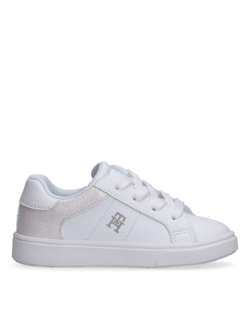 Sneakers bianca lacci TOMMY HILFIGER | 34229BIANCO