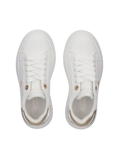 Sneakers bianca TOMMY HILFIGER | 34253BIANCO PLATINO