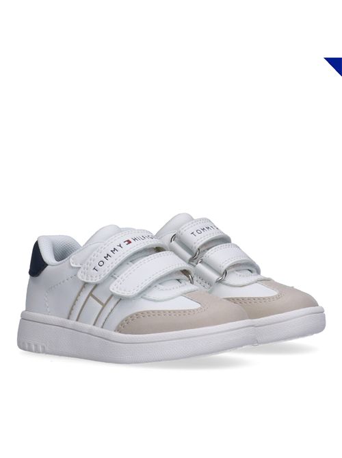 Sneakers doppio strappo TOMMY HILFIGER | 34342BEIGE BIANCO BLU