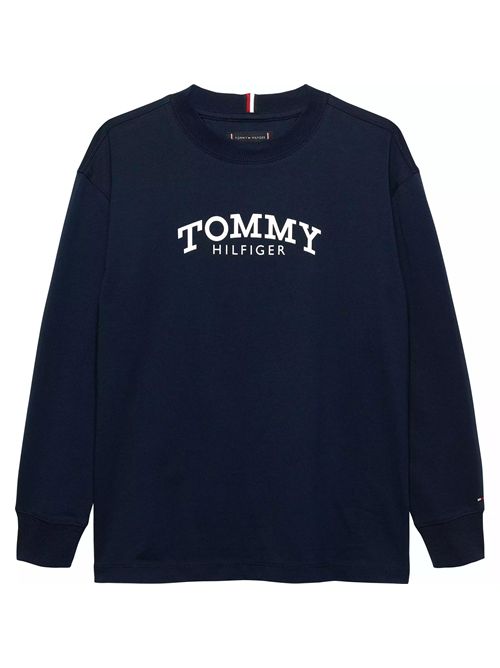T-shirt blu con logo TOMMY HILFIGER | KB10052C1G