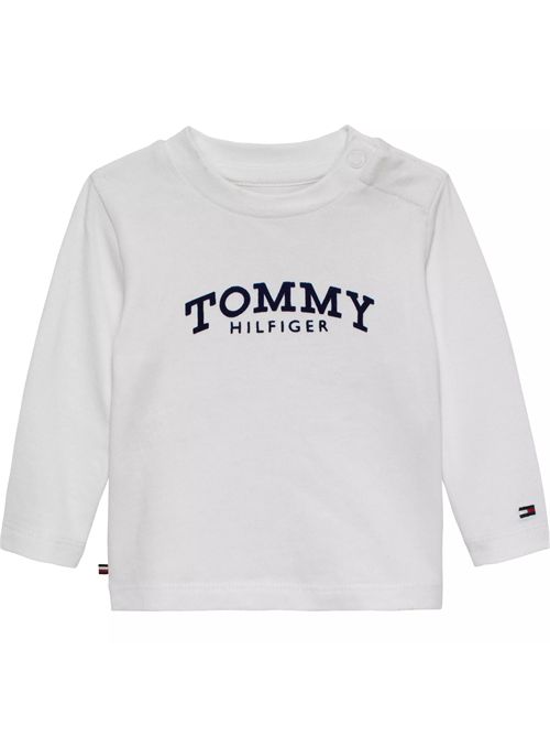 T-shirt bianca logo TOMMY HILFIGER | KB10052YBR