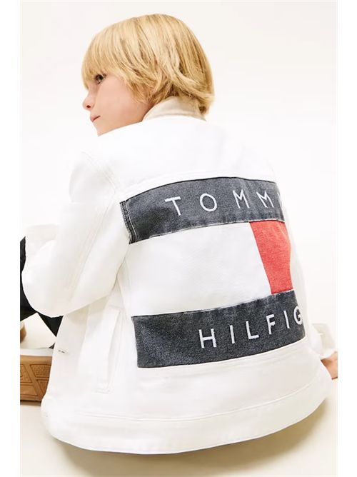 Giubbino bianco jeans TOMMY HILFIGER | KB100821CD