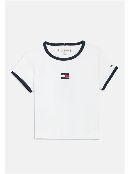T-shirt bianca TOMMY HILFIGER | KG09066YBR