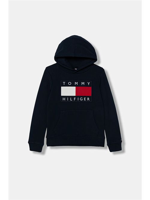 Felpa cappuccio blu TOMMY HILFIGER | KS00707C1G