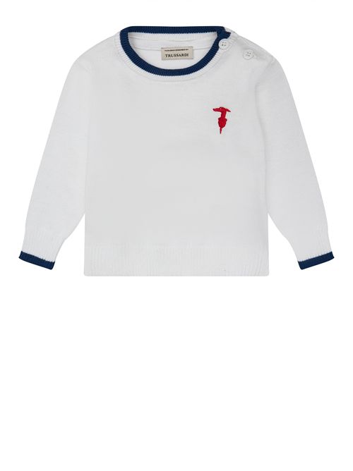 Maglia bianca TRUSSARDI | TIP26004BIANCO