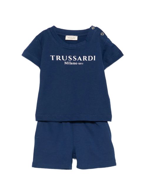 Completo bermuda blu TRUSSARDI | TIP26008CJBLU