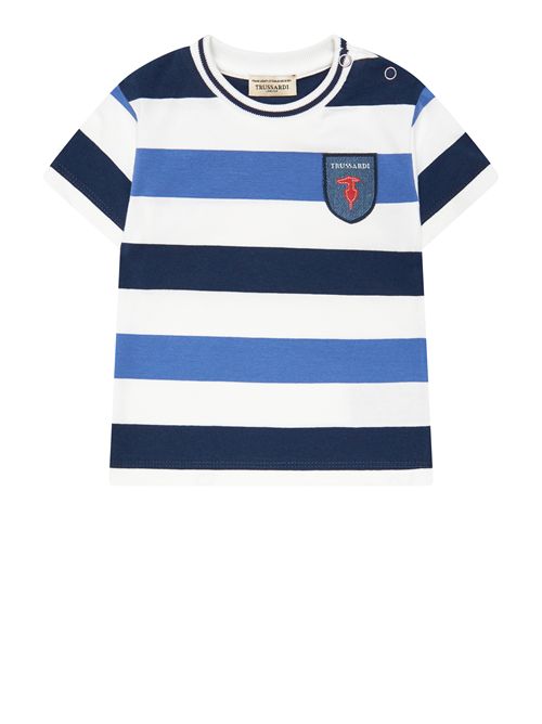Completo bermuda TRUSSARDI | TIP26034CJNECELESTE BIANCO BLU