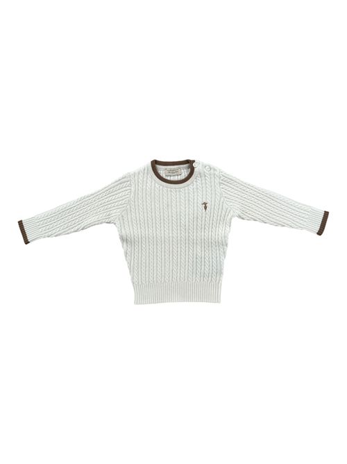 Maglia trecce bianca TRUSSARDI | TIA26084MABIANCO