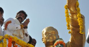 Nandamuri Balakrishna at NTR statue karimnagar