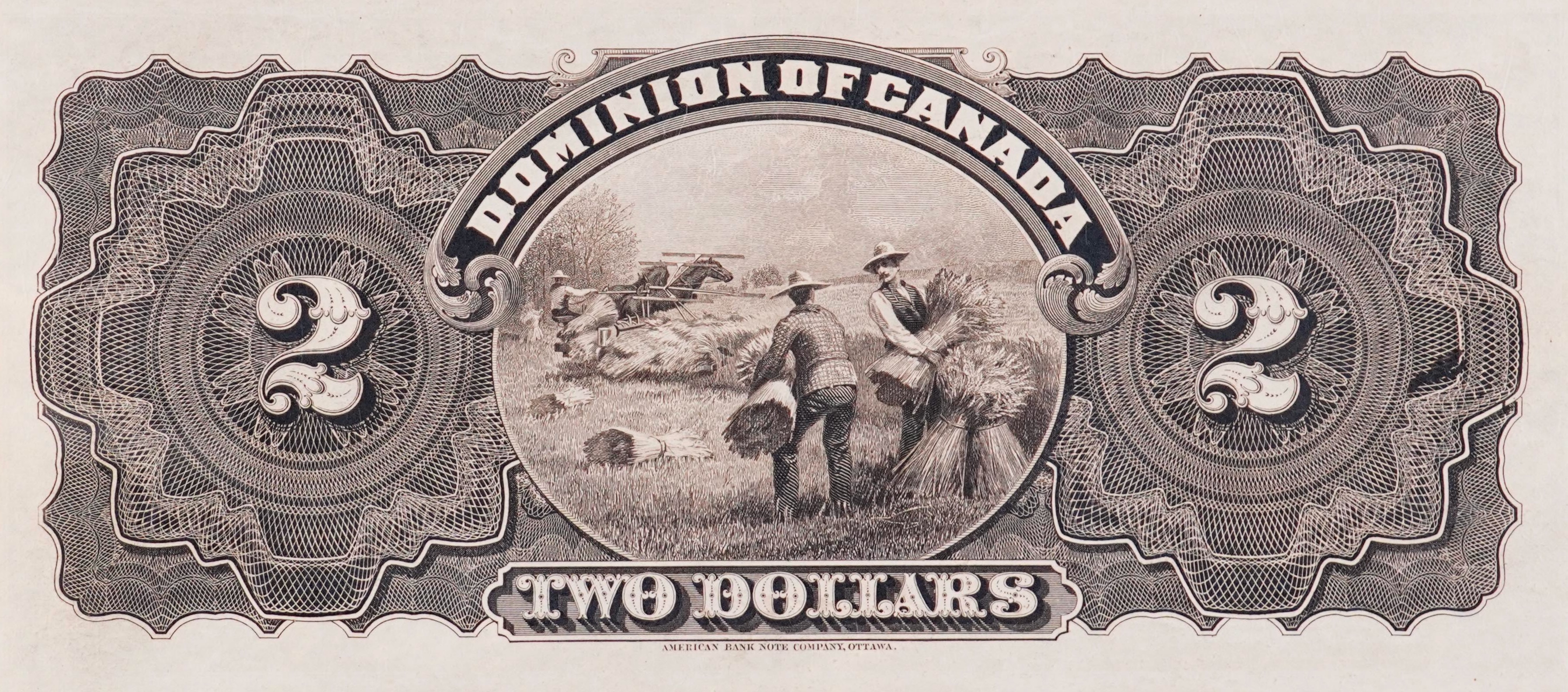 1897 - $2 - Prince Edward with Fishing Scene back
