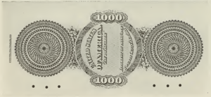 1861 - $1000 - Salmon P. Chase back