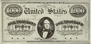 1861 - $1000 - Salmon P. Chase front