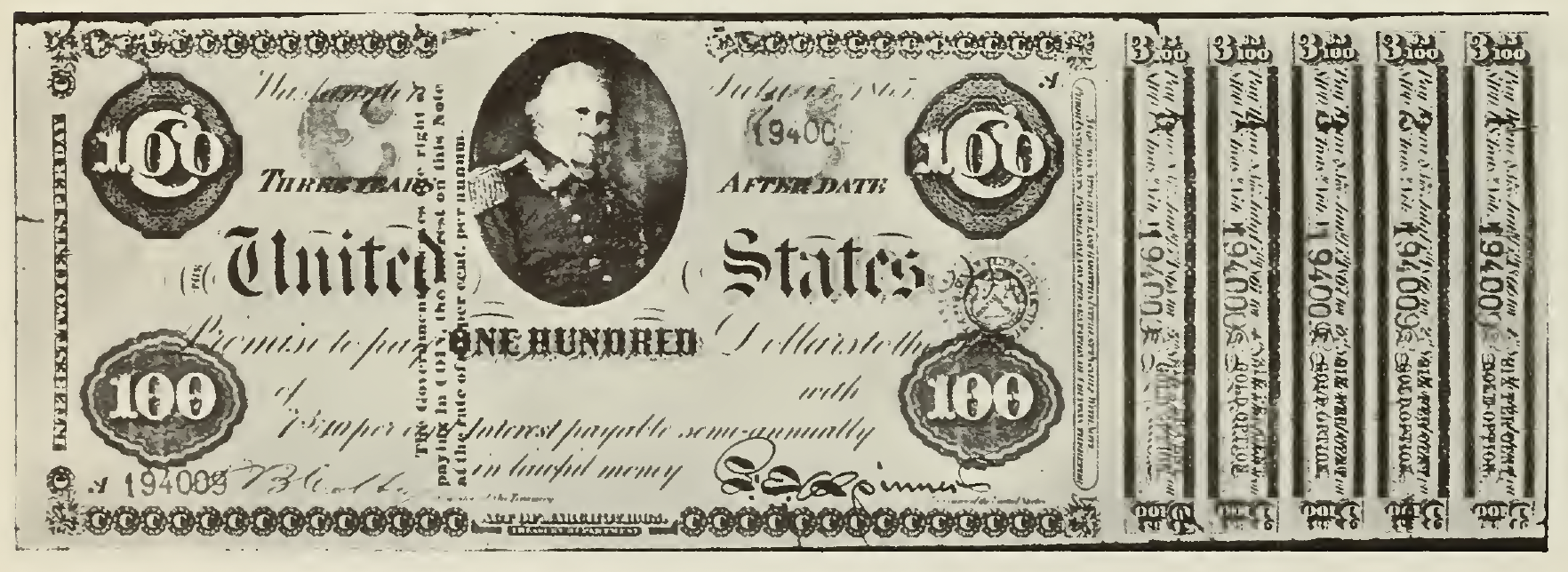 1864 - $100 - Scott front