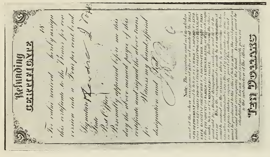 1879 - $10 - Benjamin Franklin - Design 1 back