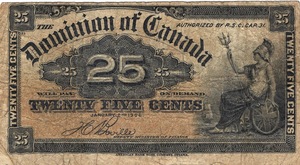 1900 - 25 Cent - Shinplaster front