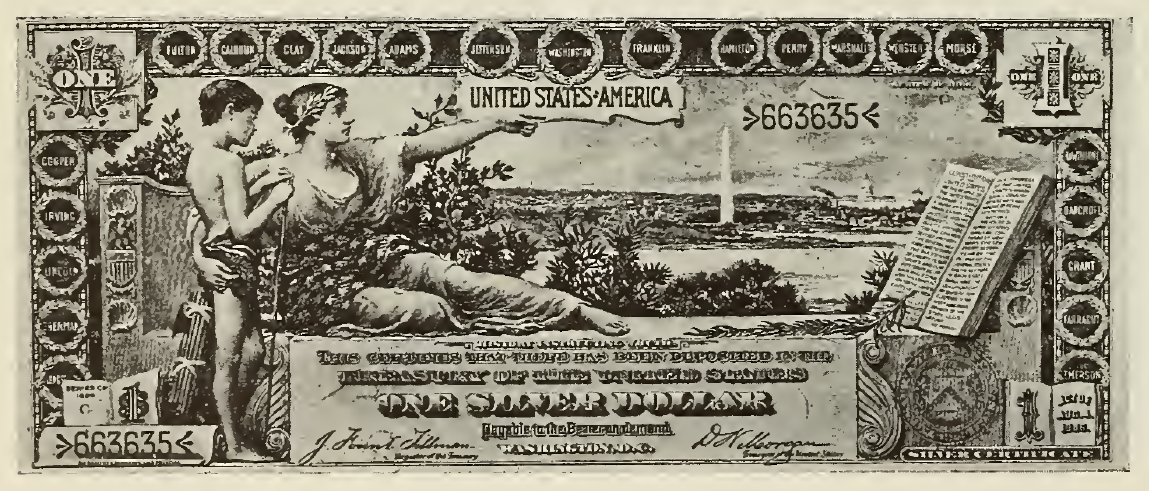 1896 - $1 - Educational Note - History front