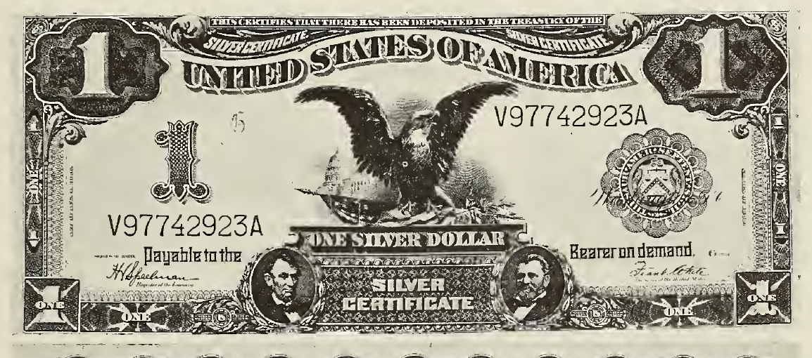 1899 - $1 - Eagle - Lincoln and Grant front