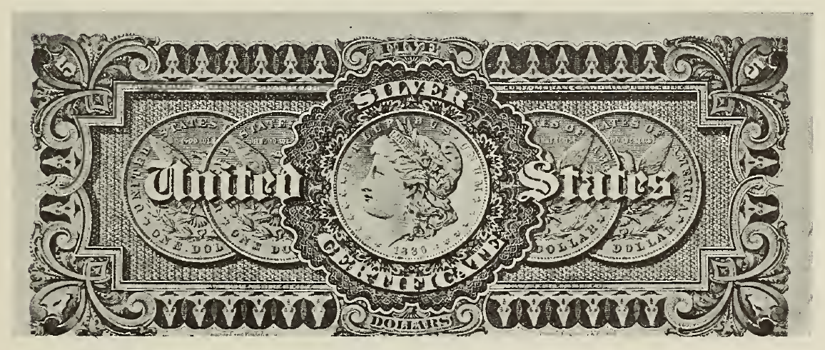 1886 - $5 - Grant - Design 1 back