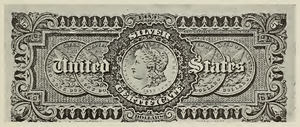 1886 - $5 - Grant - Design 1 back