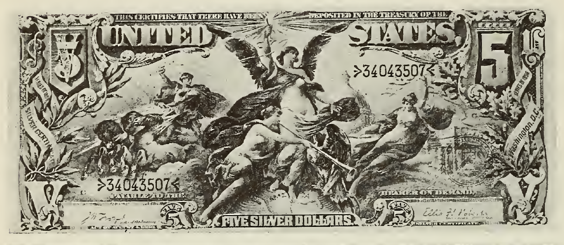 1896 - $5 - Educational Series - Electricity front