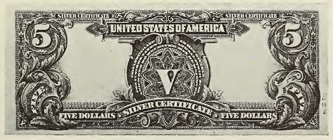 1899 - $5 - the Sioux Indian Chief back