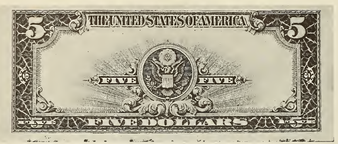 1923 - $5 - Lincoln back