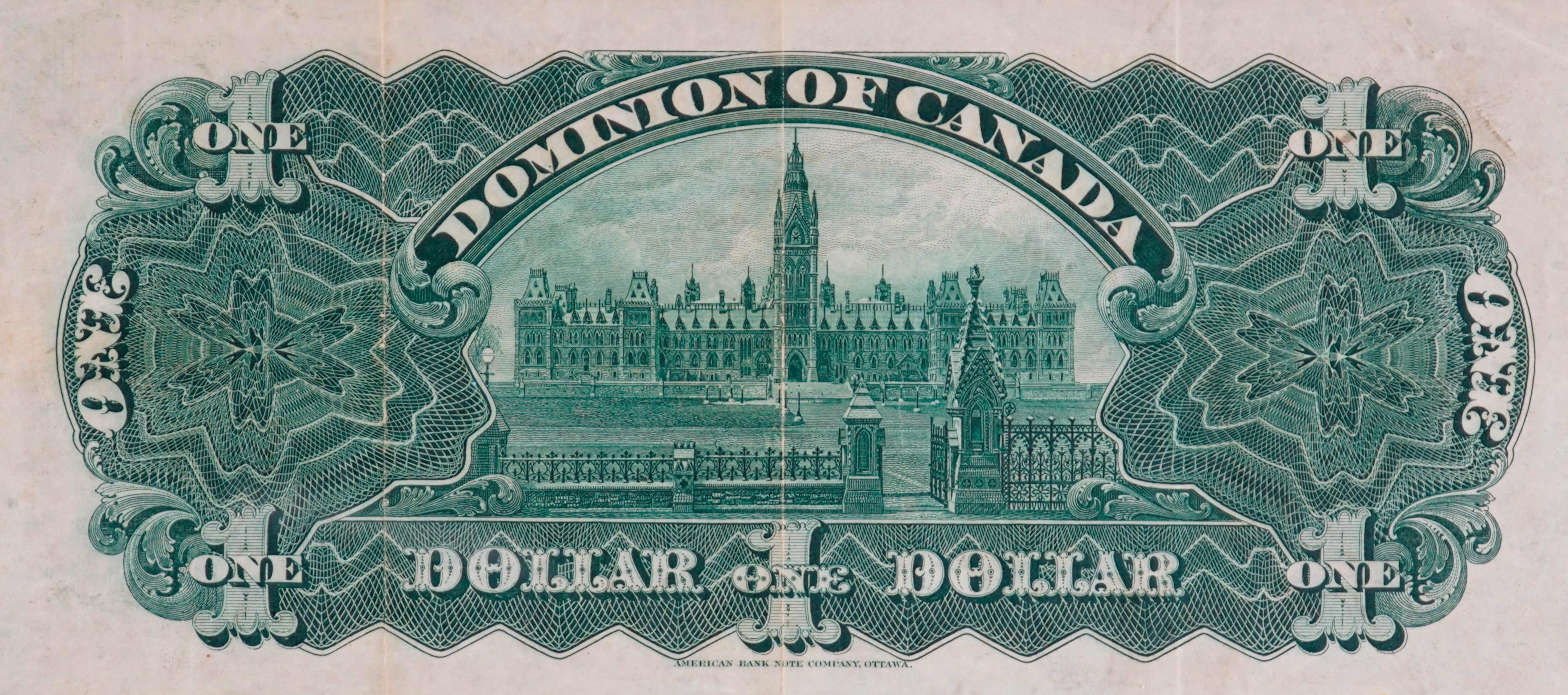 1911 - $1 - Lord and Lady Gray back