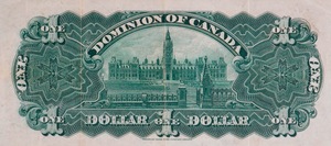 1911 - $1 - Lord and Lady Gray back