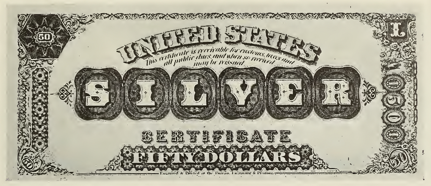 1880 - $50 - Edward Everett - Design 2 back