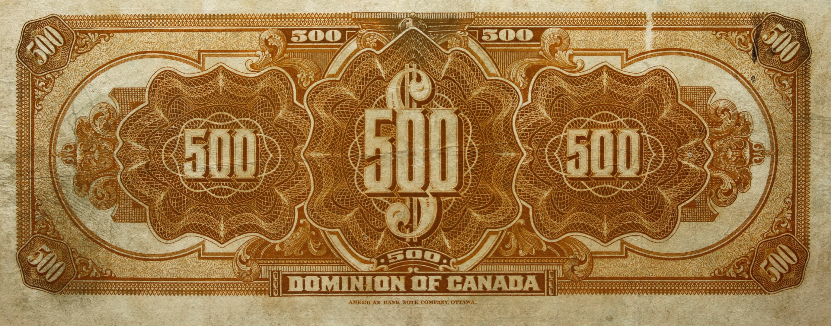 1911 - $500 - Queen Mary back