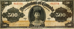 1911 - $500 - Queen Mary front