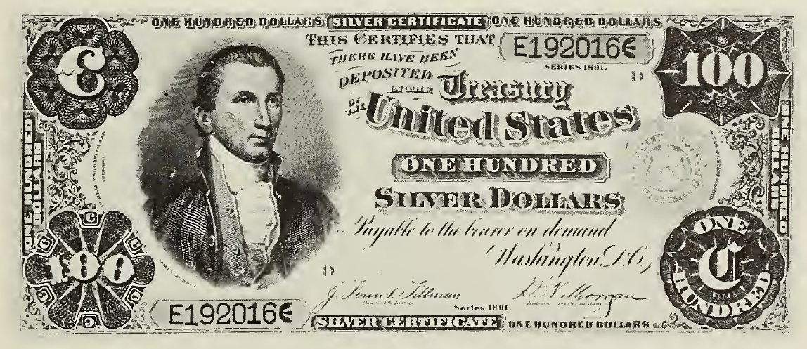 1891 - $100 - Monroe front