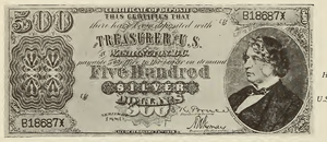 1878 - $500 - Charles Sumner front