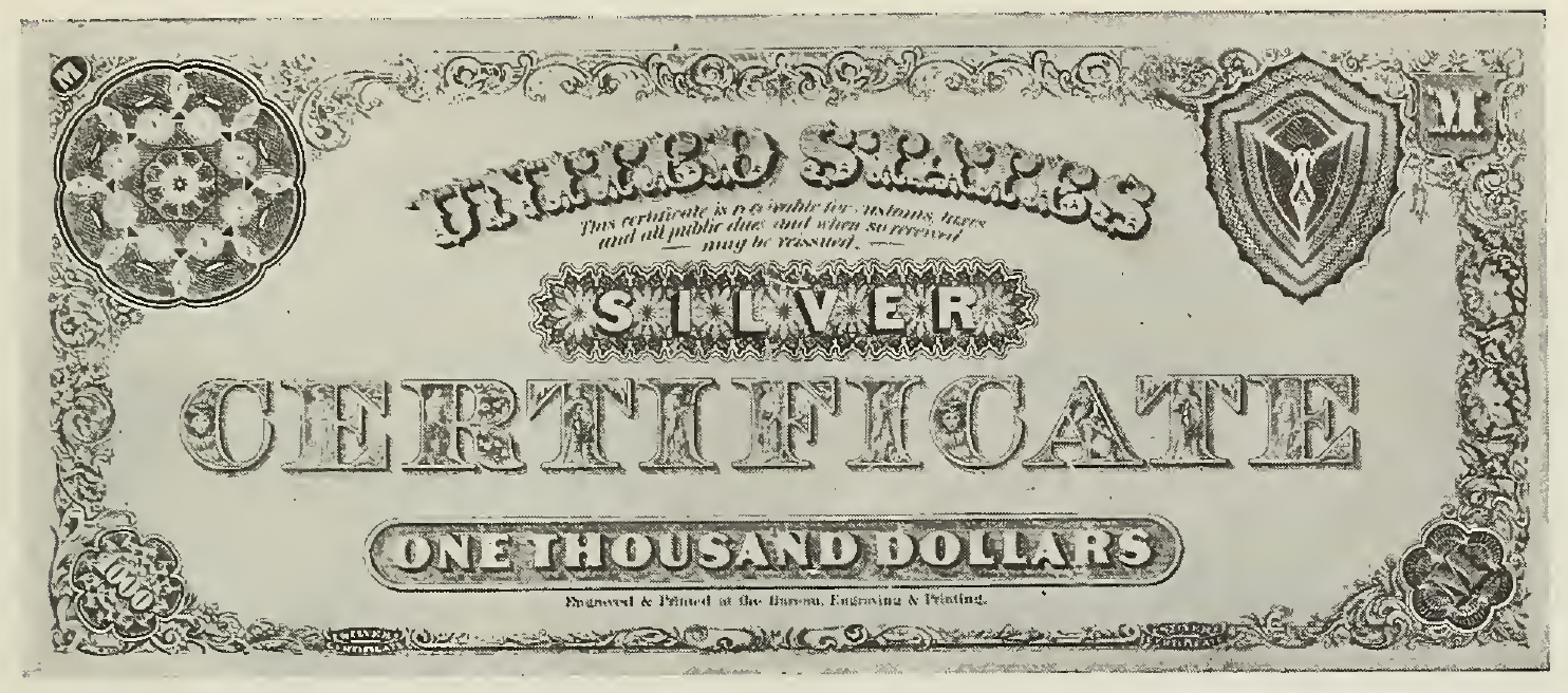 1878 - $1000 - William L. Marcy - Design 1 back