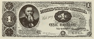 1890 - $1 - Edwin M. Stanton - Design 1 front