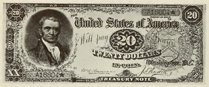 1890 - $20 - John Marshall - Design 1 front