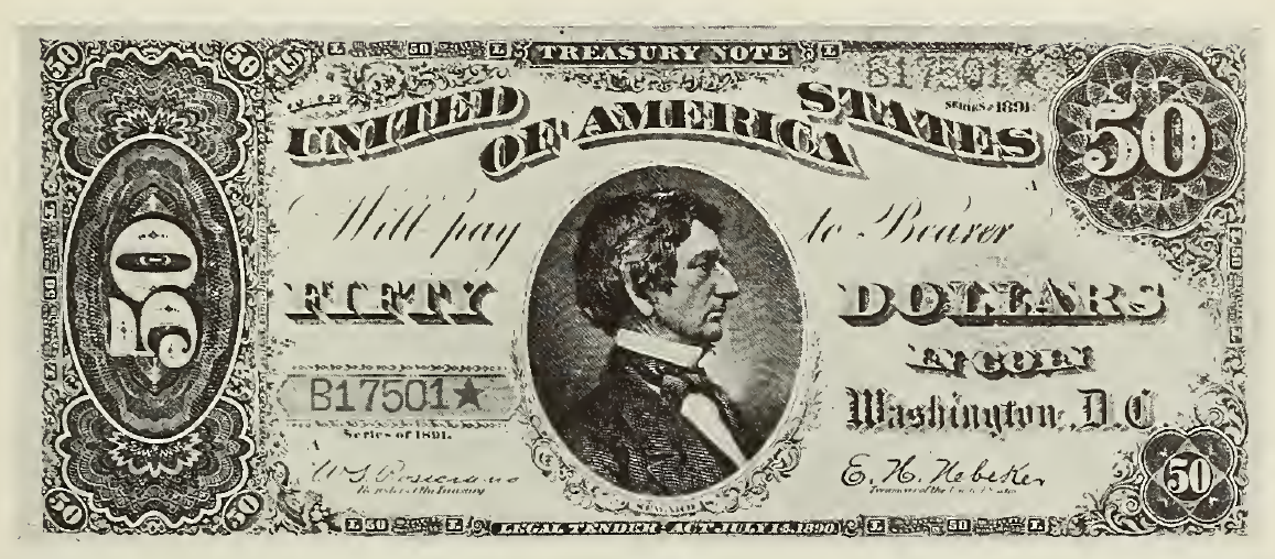 1891 - $50 - William H. Seward front