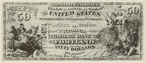 1863 - $50 - Washington Crossing the Delaware - Washington at Prayer front