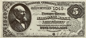 1882 - $5 - James Garfield front