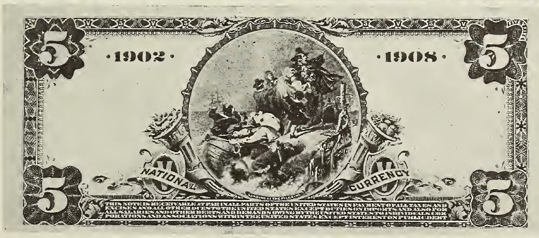 1902 - $5 - Benjamin Harrison back