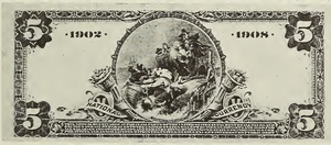 1902 - $5 - Benjamin Harrison back