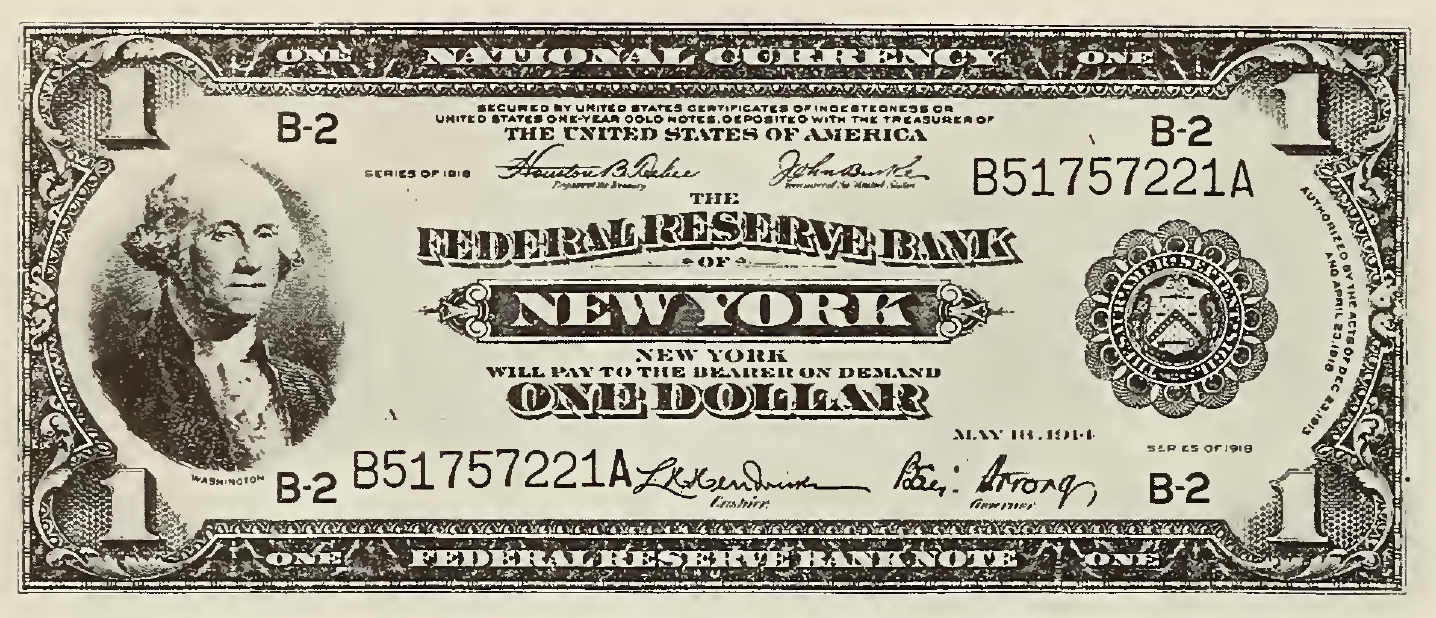 1918 - $1 - Washington front